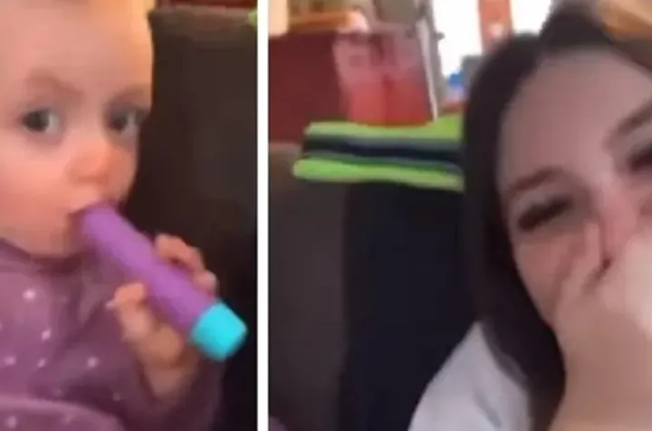 ویدئویی ناراحت‌کننده از نوزادی که در یک مهدکودک سیگار الکترونیکی می‌کشد